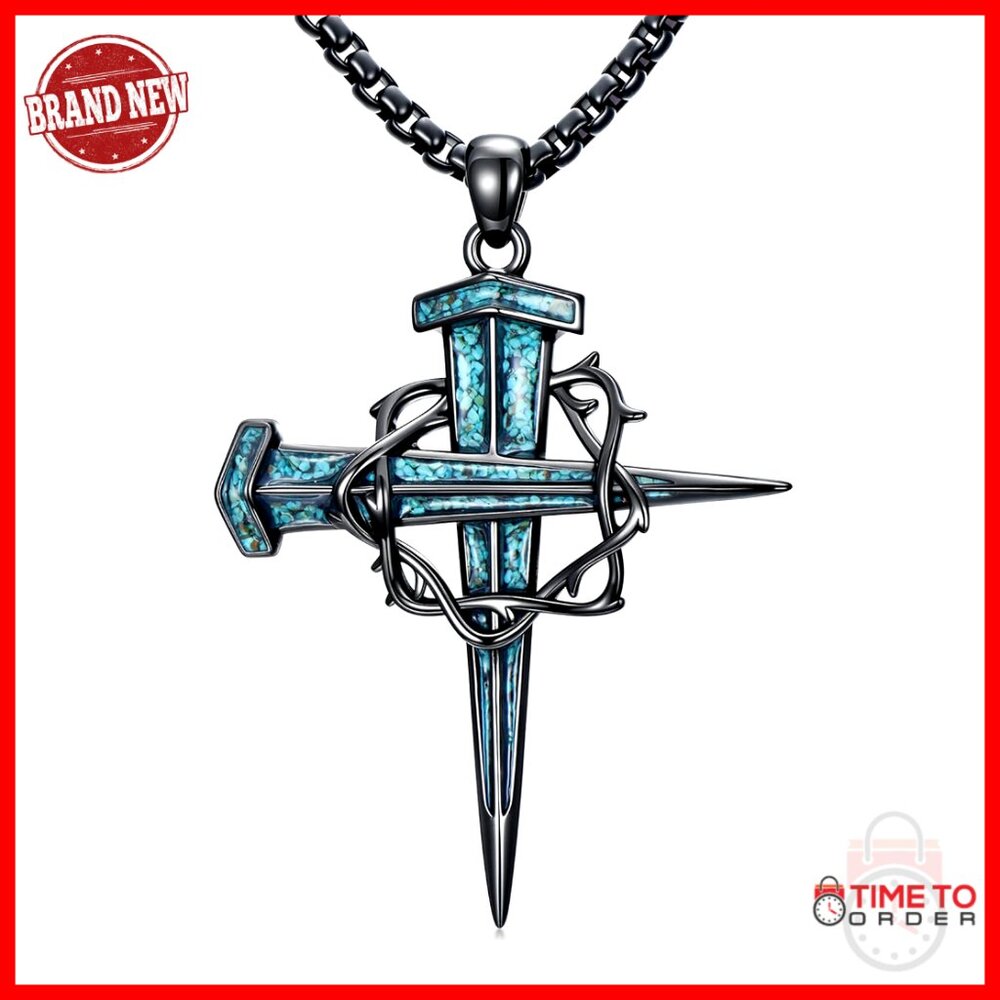 925 Sterling Silver Celtic Cross Pendant Necklace Christian Jewelry Gift